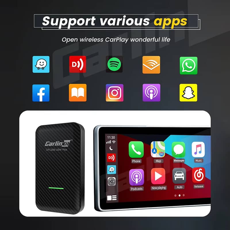 Wireless Apple Carplay, Android Auto Carlinkit Original Car Box 3