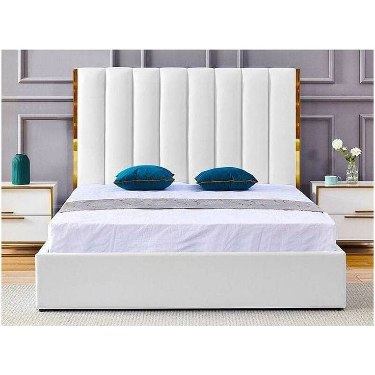 wooden bed/gloss paint bed set/luxury bed/king size bed/double bed 7