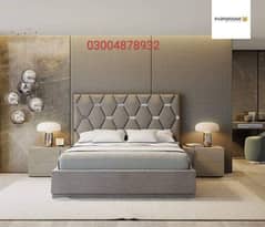 wooden bed/gloss paint bed set/luxury bed/king size bed/double bed