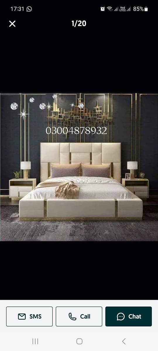 wooden bed/gloss paint bed set/luxury bed/king size bed/double bed 14