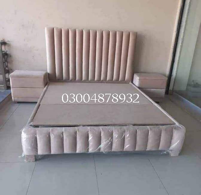 wooden bed/gloss paint bed set/luxury bed/king size bed/double bed 18