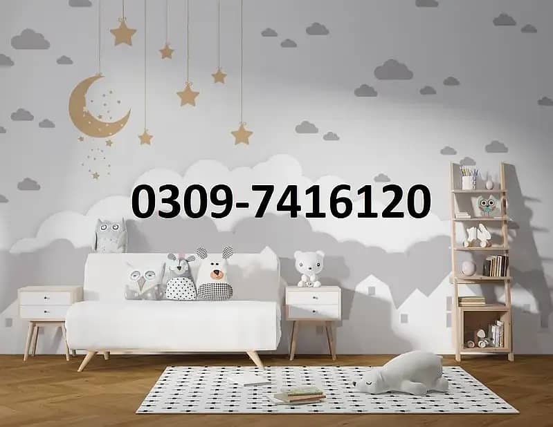 Wallpapers wall branding window blinds roller blinds wood/vinyl floor 4