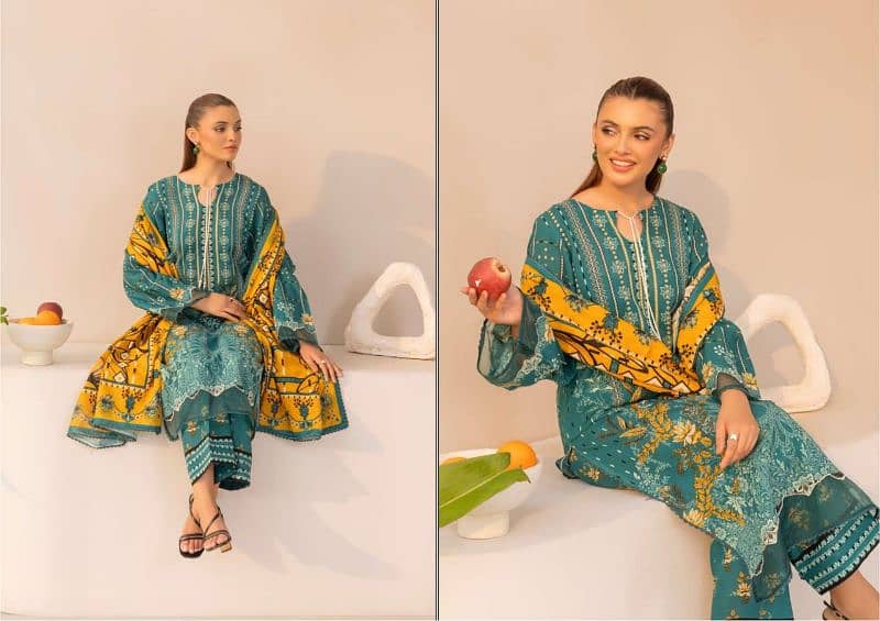 3pcs khadar/LADIES UNSTITCHED SUIT/GUL AHMED/WINTER COLLECTION 5