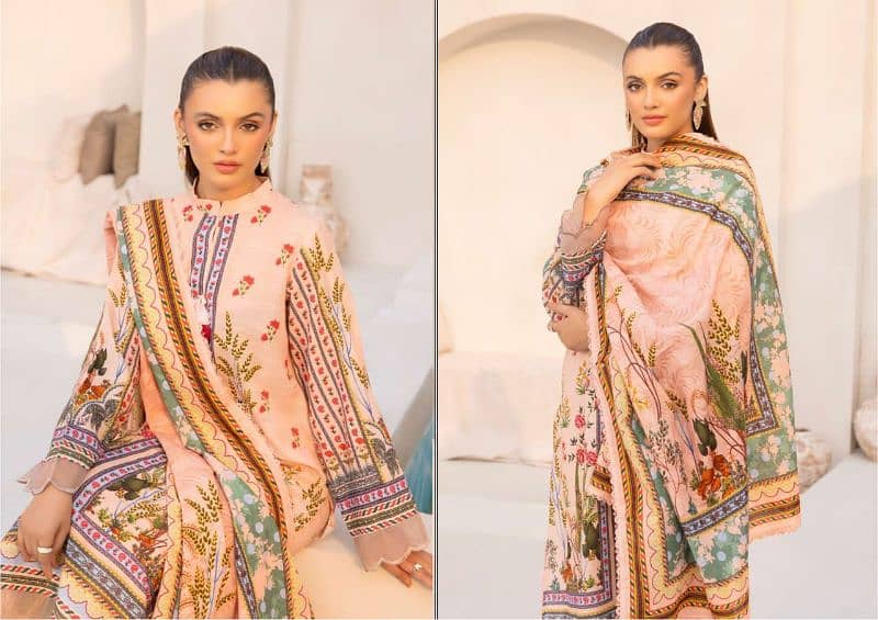 3pcs khadar/LADIES UNSTITCHED SUIT/GUL AHMED/WINTER COLLECTION 6