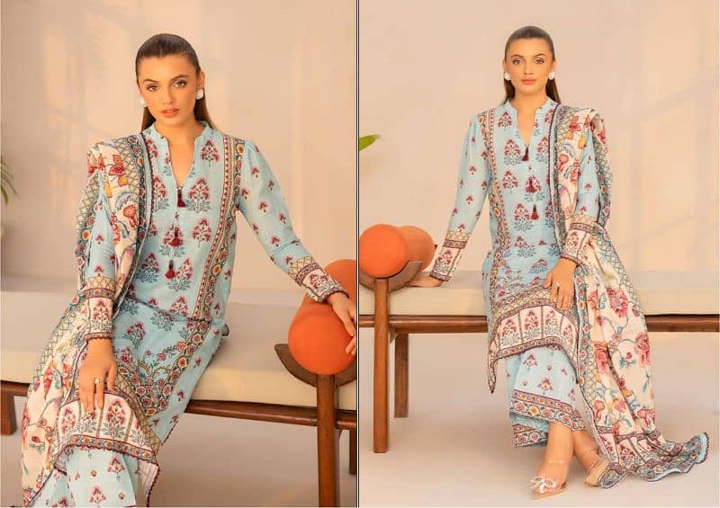 3pcs khadar/LADIES UNSTITCHED SUIT/GUL AHMED/WINTER COLLECTION 8