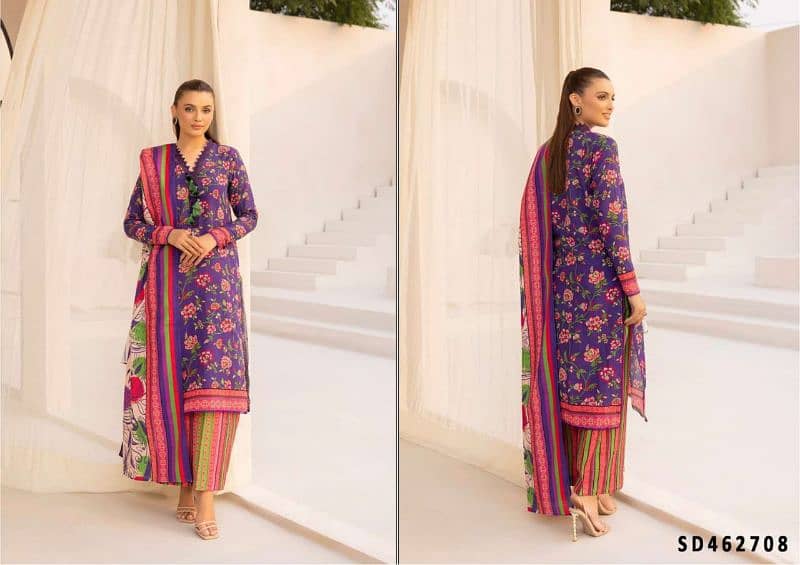 3pcs khadar/LADIES UNSTITCHED SUIT/GUL AHMED/WINTER COLLECTION 11