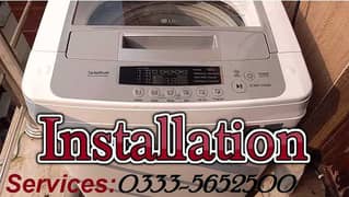 Fully automatic washing machine instalation fiting servics provide