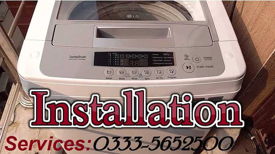 Fully automatic washing machine instalation fiting servics provide 0