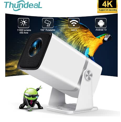 ThundeaL 4K Full HD Projector FHD TD80W Android WiFi 3D Home Theater 0