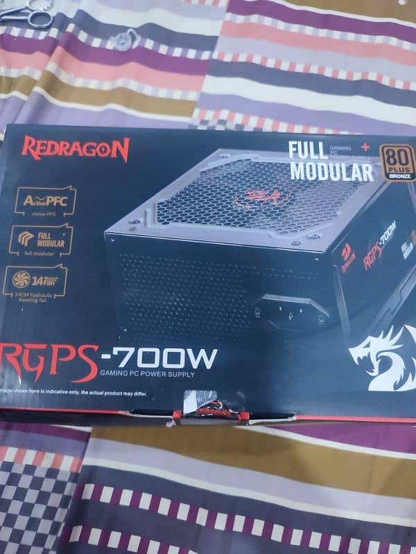 redragon full modular 700w 80 plus bronze gaming power supply 0