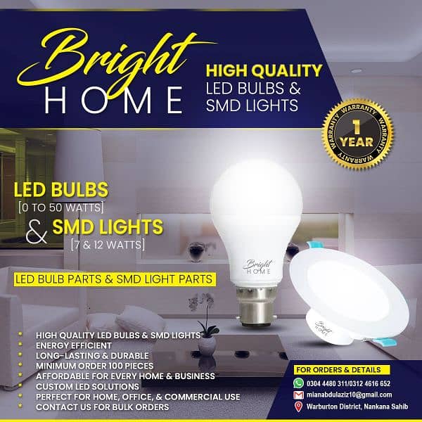 Bright Home led bulbs & SMD Lights 0