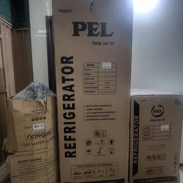 2 Refrigerator+geezer brand new 03064395139 1