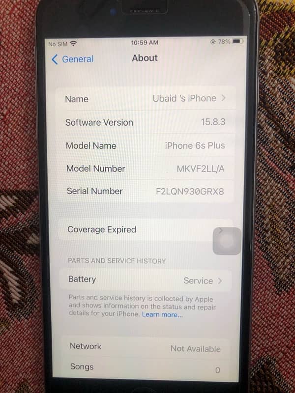 iphone 6splus 128 all okey nd orignal phone pta aprvd 2