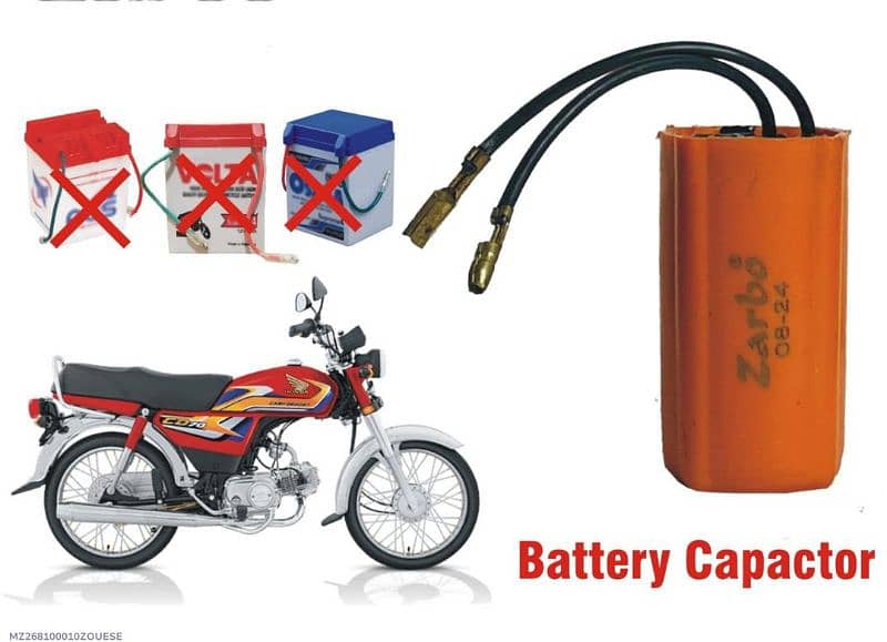 Motercycle Battery Capacitor 1