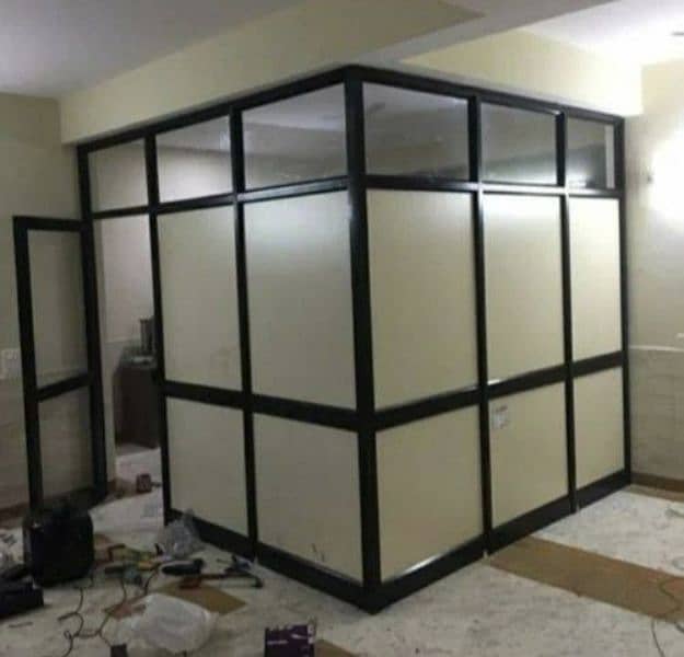 office cabins/ partition walls / glass cabins / cement board walls 3