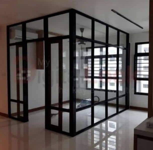 office cabins/ partition walls / glass cabins / cement board walls 5