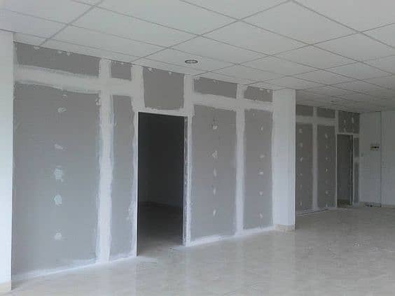 Gypsum Board Drywall Partition & Ceiling, Glass Partion &  Renovation 7