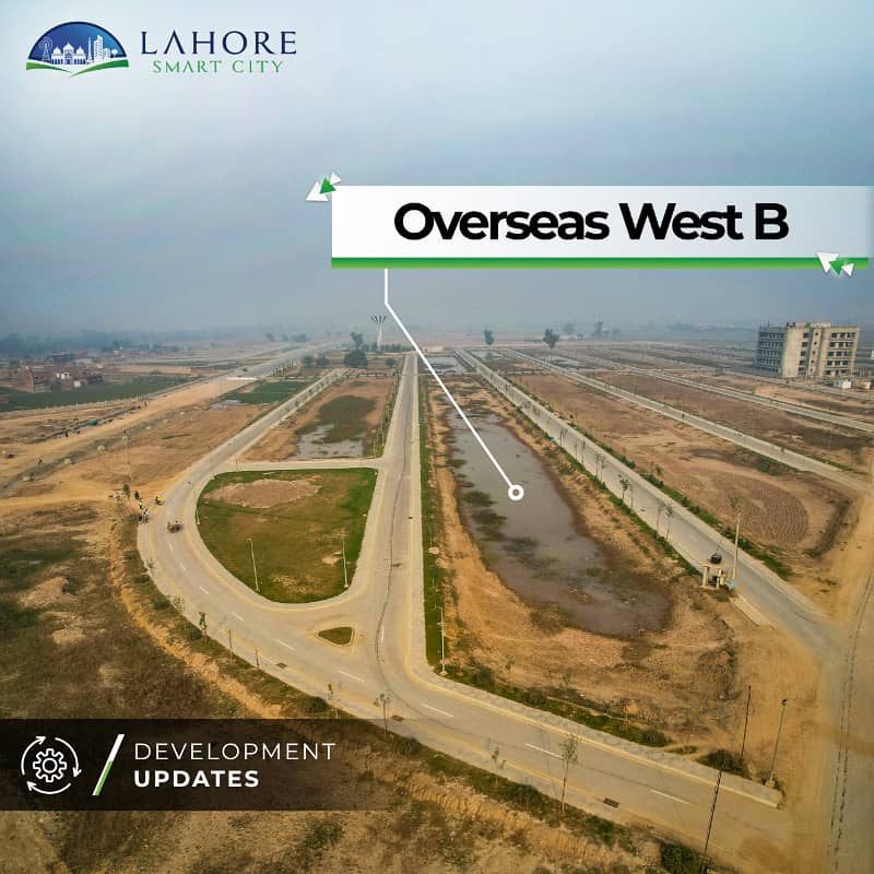 1 Kanal Top Location Residential Plot in Lahore Smart City Overseas Block for Urgent Sale 0