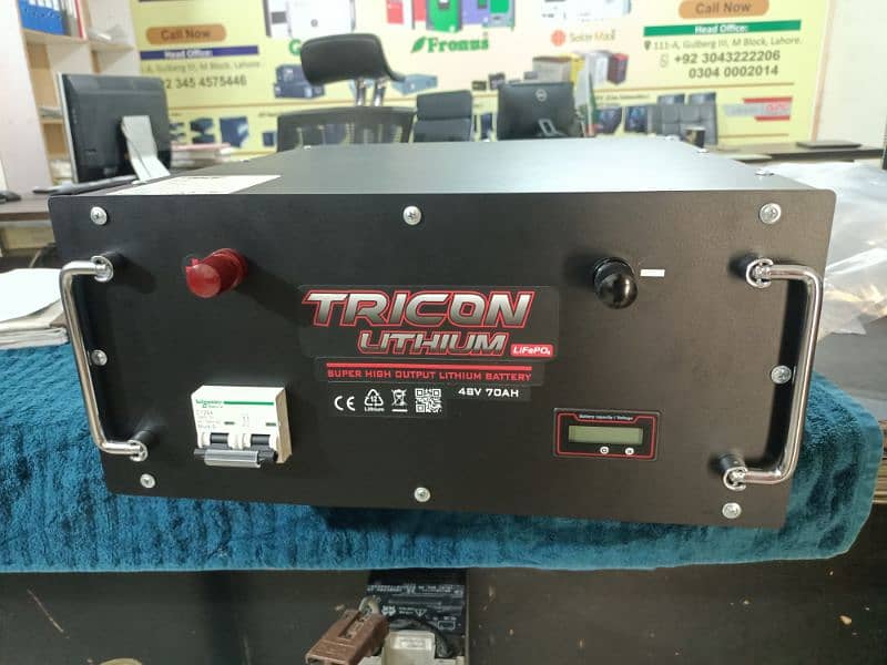 TRICON LITHIUM 48V-70AH TO 300AH AVAILABLE WITH WARRANTY 4