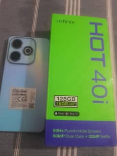 Infinix hot 40i complete box 9month