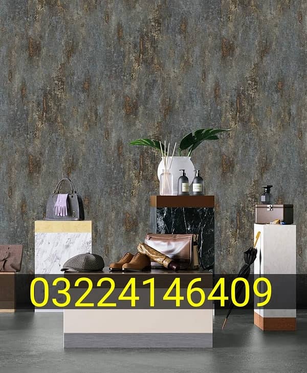 Non-woven Wallpaper, Mural wall pictures, wooden floors, window blinds 0