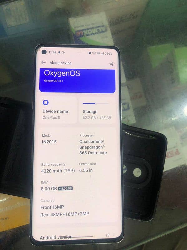 oneplus 8 10/10 condition all ok single sim life time pta 2