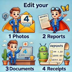 Edit Documents, Photos, Reports, Receipts