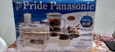 Pride Panasonic Unbreakable Juicer 3in1 1000 Watts Juicer blender