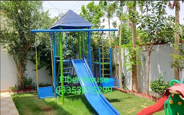 Playground equipment | Garden Metal swing jhola | Slides| Seesaw 9