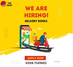 We are Hiring Delivery Riders | Jobs Available In Lahore