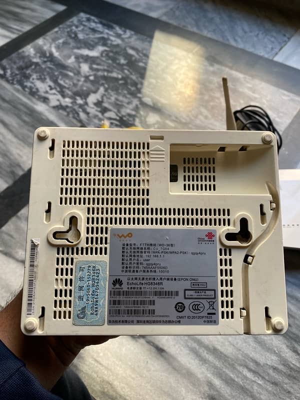 Huawei (HG 8346R) and Ptcl (HG 150-Un) router or modem 3