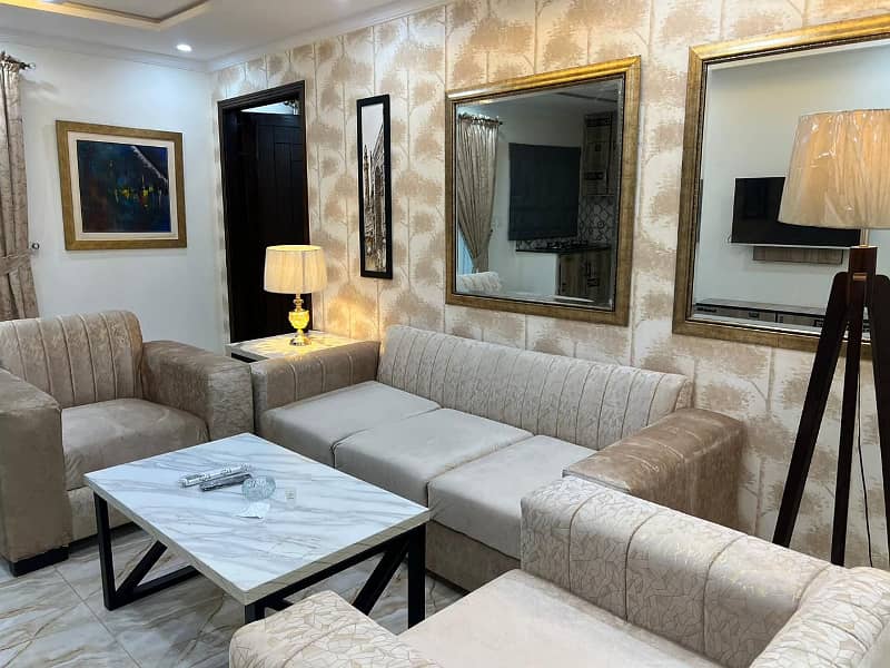 1-Bed Fully Furnished Flat For Rent Hot Location Near Surahi Chowk Sector D Bahria Town Lahore 2