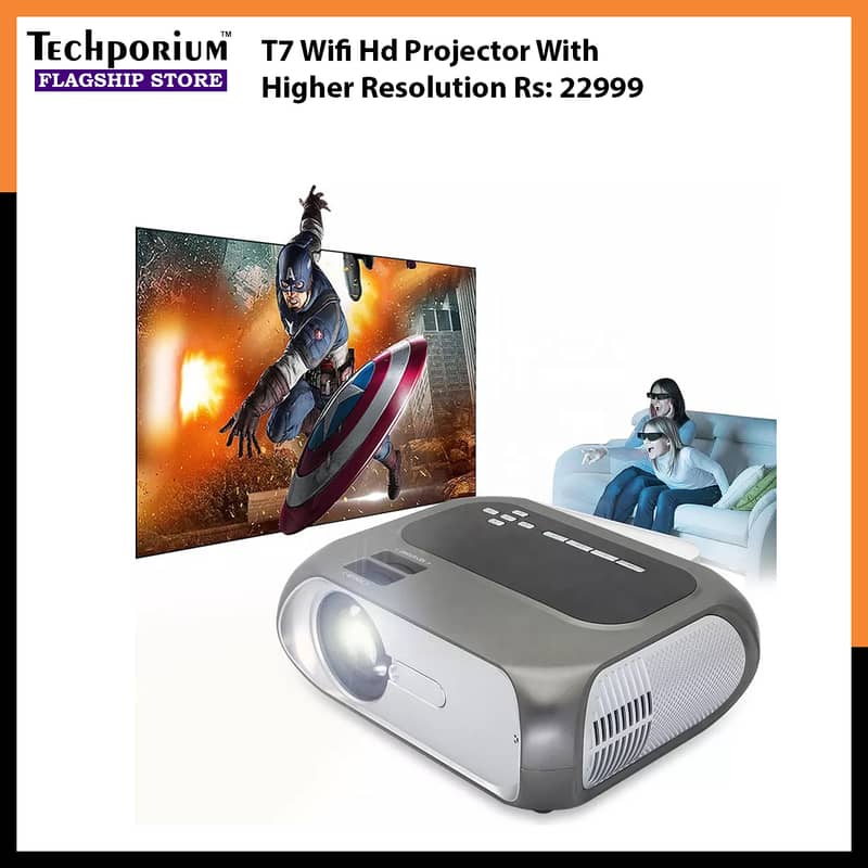 New Hot Selling Projector T6, P30, Hy350, T7, Ts-6, Hey300 pro HD 4