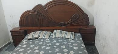 double bed with side tables + matrix is for sell