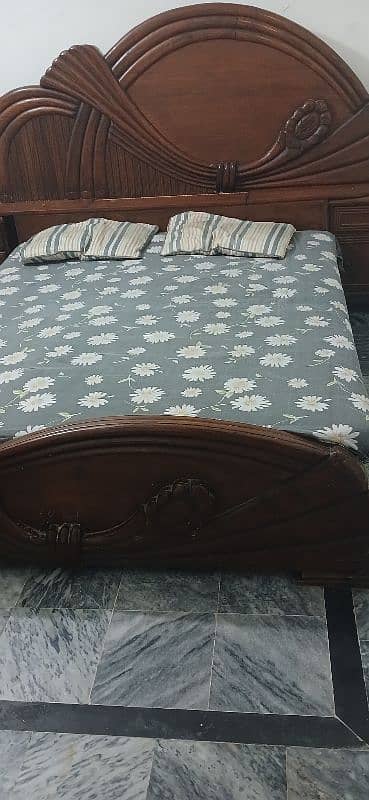 double bed with side tables + matrix is for sell 1