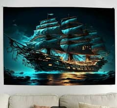 Sailboat Canvas Art  - 30.48x40.64cm  Painting Style Wall Decore