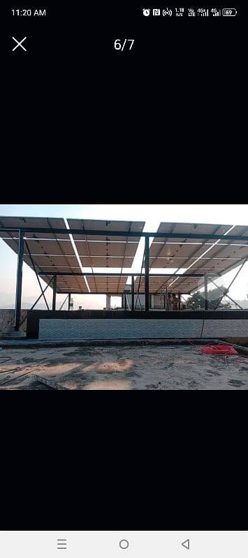 Elevated Solar panel structure 2