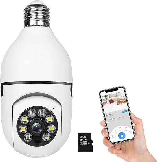 Indoor Bulb wifi camera, wireless bijli holder ma lagai 2