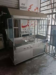 Shawarma Burger counter 6 feet 20 gauge non mangat