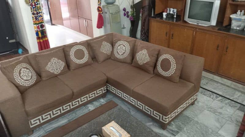 L Shaped Sofa with Cushions for Sale 1