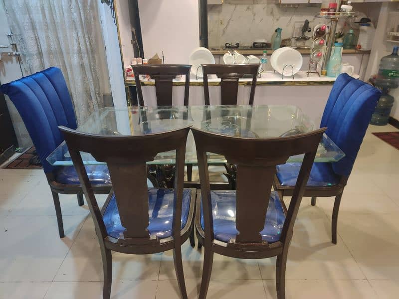 6 person sheesham wood dining table 12