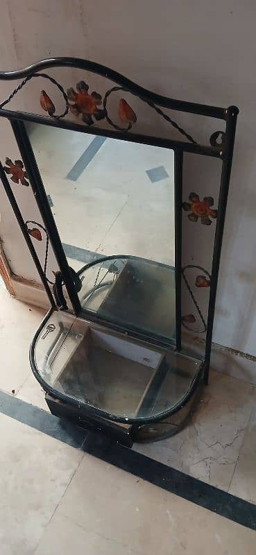 iron rod bed with mirror 5