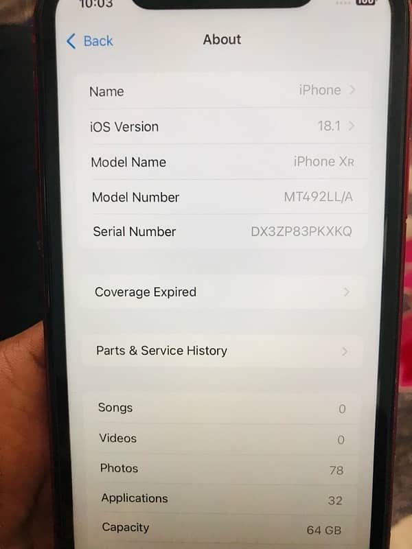 IPhone ‘XR’ Factory Unlock NOn PTA 10