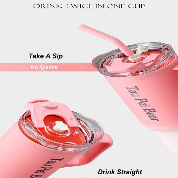 3pcs Motivational Water Bottle With Straw,Drinking Water For Gym 3