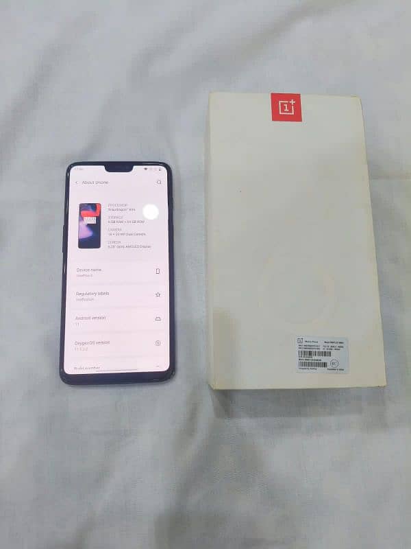 One Plus 6 with Box - Official PTA 4