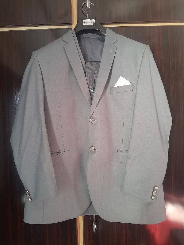 brand new pent coat gray colour 38 size 3 piece 0