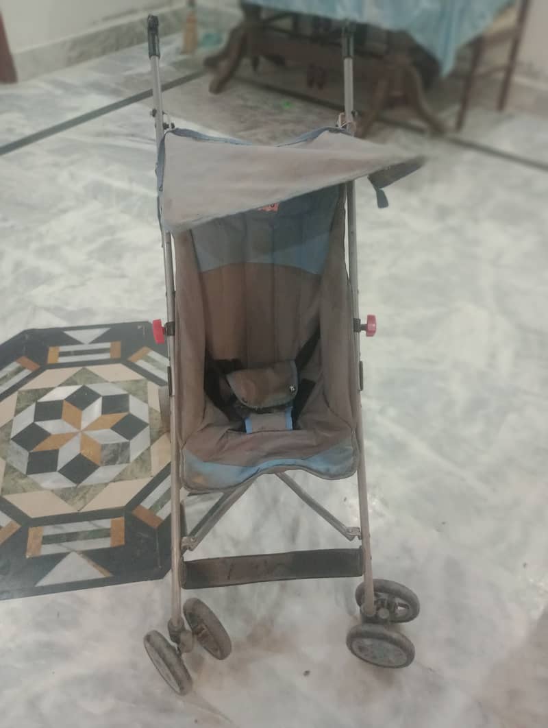 Baby play pan/cot+ stroller+ baby bath 1