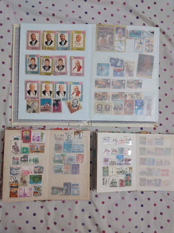 stamp collection 5 albums 1