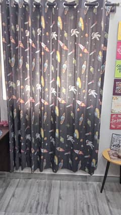 brand new curtains for kids room with silver rings install