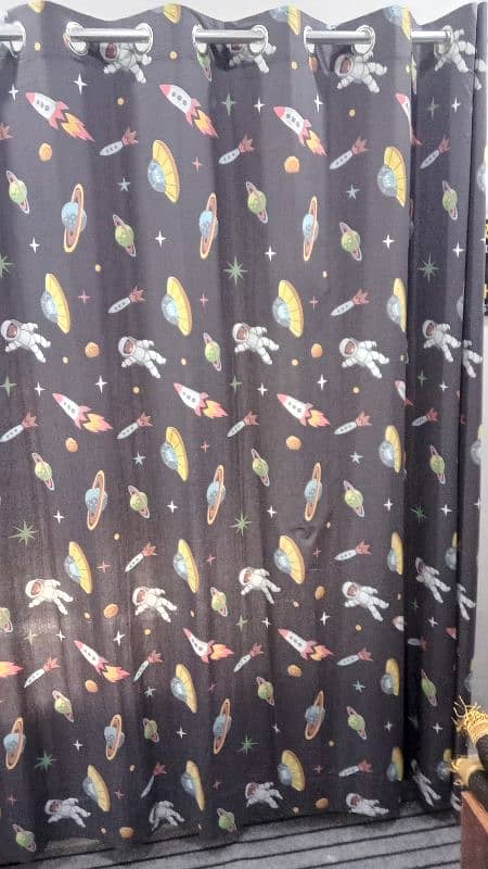 brand new curtains for kids room with silver rings install 4